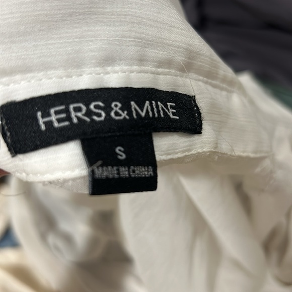 Semi sheer white button up/ beach coverup - Picture 4 of 6